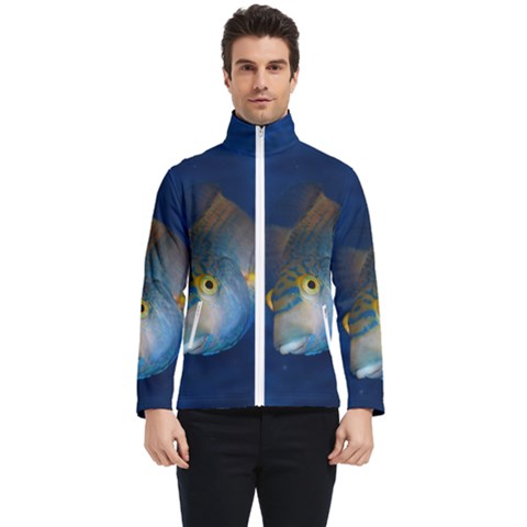 Fish Blue Animal Water Nature Men s Bomber Jacket by Amaryn4rt