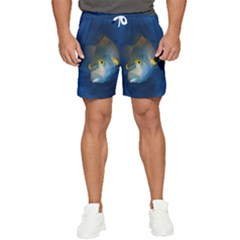 Fish Blue Animal Water Nature Men s Runner Shorts by Amaryn4rt