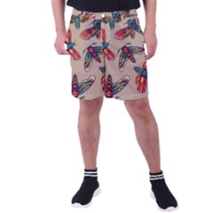 Tattoos Colorful Seamless Pattern Men s Pocket Shorts by Amaryn4rt