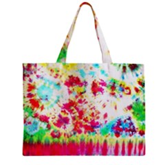 Pattern Decorated Schoolbus Tie Dye Zipper Mini Tote Bag by Amaryn4rt