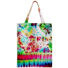 Pattern Decorated Schoolbus Tie Dye Zipper Classic Tote Bag by Amaryn4rt