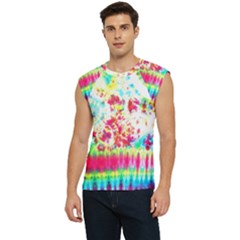 Pattern Decorated Schoolbus Tie Dye Men s Raglan Cap Sleeve T-shirt by Amaryn4rt