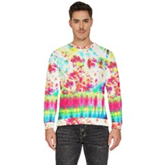 Pattern Decorated Schoolbus Tie Dye Men s Fleece Sweatshirt by Amaryn4rt