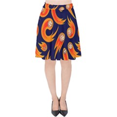 Space Patterns Pattern Velvet High Waist Skirt by Amaryn4rt