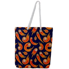 Space Patterns Pattern Full Print Rope Handle Tote (large) by Amaryn4rt