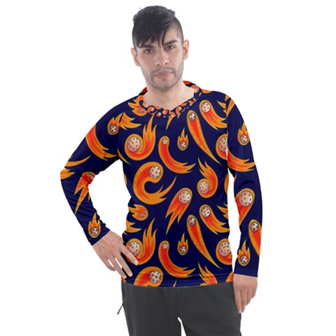 Space Patterns Pattern Men s Pique Long Sleeve T-shirt by Amaryn4rt