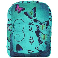 Texture Butterflies Background Full Print Backpack by Amaryn4rt