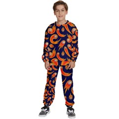 Space Patterns Pattern Kids  Sweatshirt Set by Amaryn4rt