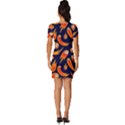 Space Patterns Pattern Fitted Knot Split End Bodycon Dress View4