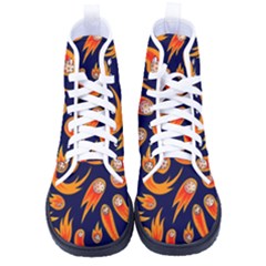 Space Patterns Pattern Kid s High-top Canvas Sneakers by Amaryn4rt