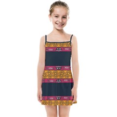 Pattern Ornaments Africa Safari Summer Graphic Kids  Summer Sun Dress by Amaryn4rt