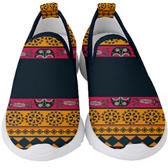 Pattern Ornaments Africa Safari Summer Graphic Kids  Slip On Sneakers by Amaryn4rt