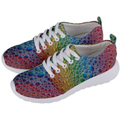 Bubbles Rainbow Colourful Colors Men s Lightweight Sports Shoes by Amaryn4rt