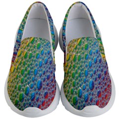 Bubbles Rainbow Colourful Colors Kids Lightweight Slip Ons by Amaryn4rt