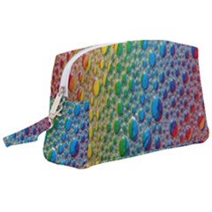 Bubbles Rainbow Colourful Colors Wristlet Pouch Bag (large) by Amaryn4rt