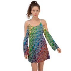 Bubbles Rainbow Colourful Colors Boho Dress by Amaryn4rt