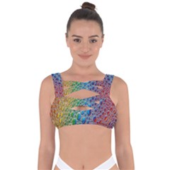 Bubbles Rainbow Colourful Colors Bandaged Up Bikini Top by Amaryn4rt