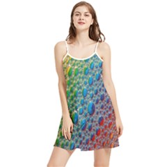 Bubbles Rainbow Colourful Colors Summer Frill Dress by Amaryn4rt