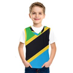 Flag Of Tanzania Kids  Basketball Tank Top by Amaryn4rt