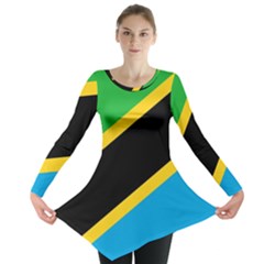 Flag Of Tanzania Long Sleeve Tunic  by Amaryn4rt