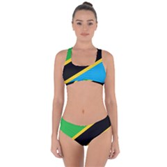 Flag Of Tanzania Criss Cross Bikini Set by Amaryn4rt