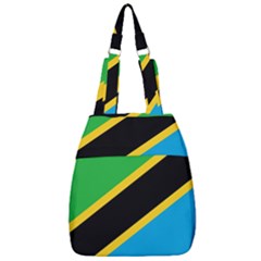 Flag Of Tanzania Center Zip Backpack by Amaryn4rt