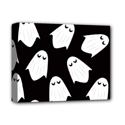 Ghost Halloween Pattern Deluxe Canvas 14  X 11  (stretched) by Amaryn4rt