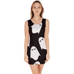 Ghost Halloween Pattern Bodycon Dress by Amaryn4rt