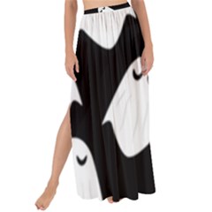 Ghost Halloween Pattern Maxi Chiffon Tie-up Sarong