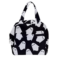 Ghost Halloween Pattern Boxy Hand Bag by Amaryn4rt