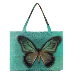 Butterfly Background Vintage Old Grunge Medium Tote Bag by Amaryn4rt