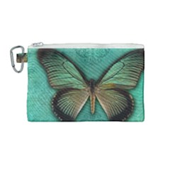 Butterfly Background Vintage Old Grunge Canvas Cosmetic Bag (medium) by Amaryn4rt