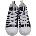 Architecture-building-pattern Kids  Mid-Top Canvas Sneakers View1