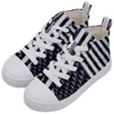 Architecture-building-pattern Kids  Mid-Top Canvas Sneakers View2