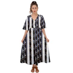 Architecture-building-pattern Kimono Sleeve Boho Dress by Amaryn4rt