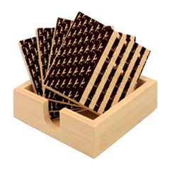 Architecture-building-pattern Bamboo Coaster Set by Amaryn4rt