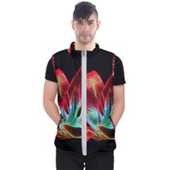 Flower Pattern-design-abstract-background Men s Puffer Vest by Amaryn4rt