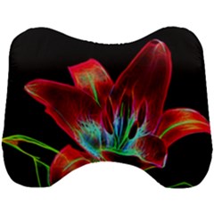 Flower Pattern-design-abstract-background Head Support Cushion by Amaryn4rt