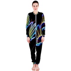 Flower Pattern-design-abstract-background Onepiece Jumpsuit (ladies) by Amaryn4rt