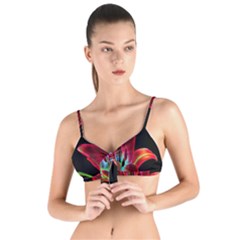 Flower Pattern-design-abstract-background Tie Up Cut Bikini Top by Amaryn4rt