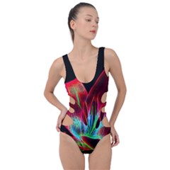 Flower Pattern-design-abstract-background Side Cut Out Swimsuit by Amaryn4rt