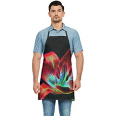 Flower Pattern-design-abstract-background Kitchen Apron by Amaryn4rt