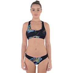 Flower Pattern-design-abstract-background Cross Back Hipster Bikini Set by Amaryn4rt