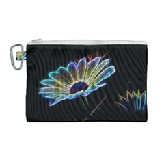 Flower Pattern-design-abstract-background Canvas Cosmetic Bag (large) by Amaryn4rt