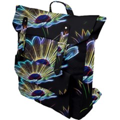 Flower Pattern-design-abstract-background Buckle Up Backpack