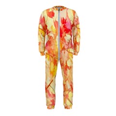 Monotype Art Pattern Leaves Colored Autumn Onepiece Jumpsuit (kids) by Amaryn4rt