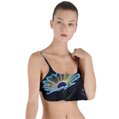 Flower Pattern-design-abstract-background Layered Top Bikini Top  by Amaryn4rt