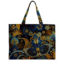 Retro Ethnic Background Pattern Vector Zipper Mini Tote Bag by Amaryn4rt