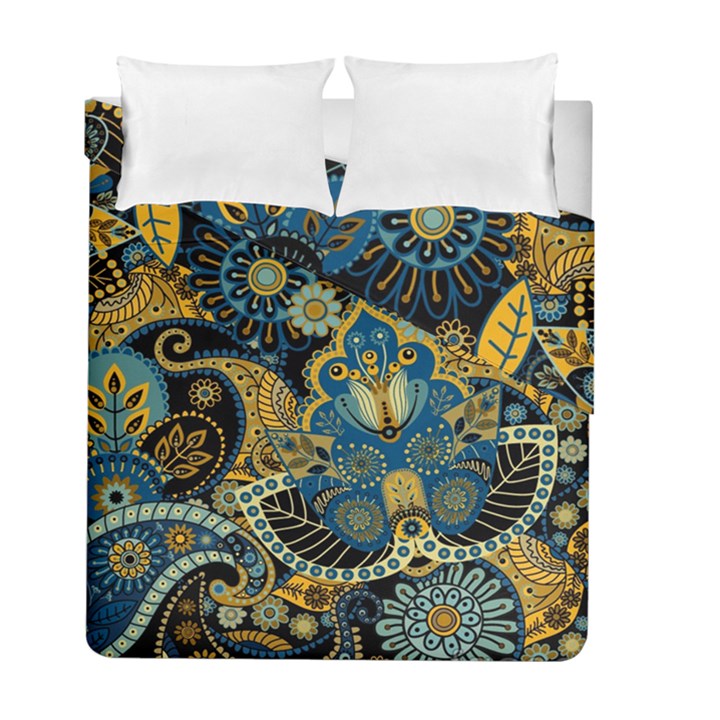 Retro Ethnic Background Pattern Vector Duvet Cover Double Side (Full/ Double Size)