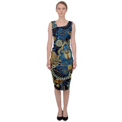 Retro Ethnic Background Pattern Vector Sleeveless Pencil Dress by Amaryn4rt